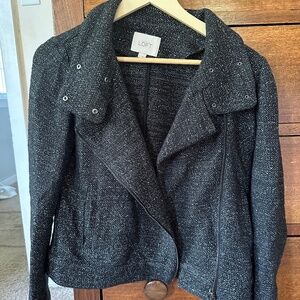 Loft Moto Sweater Jacket